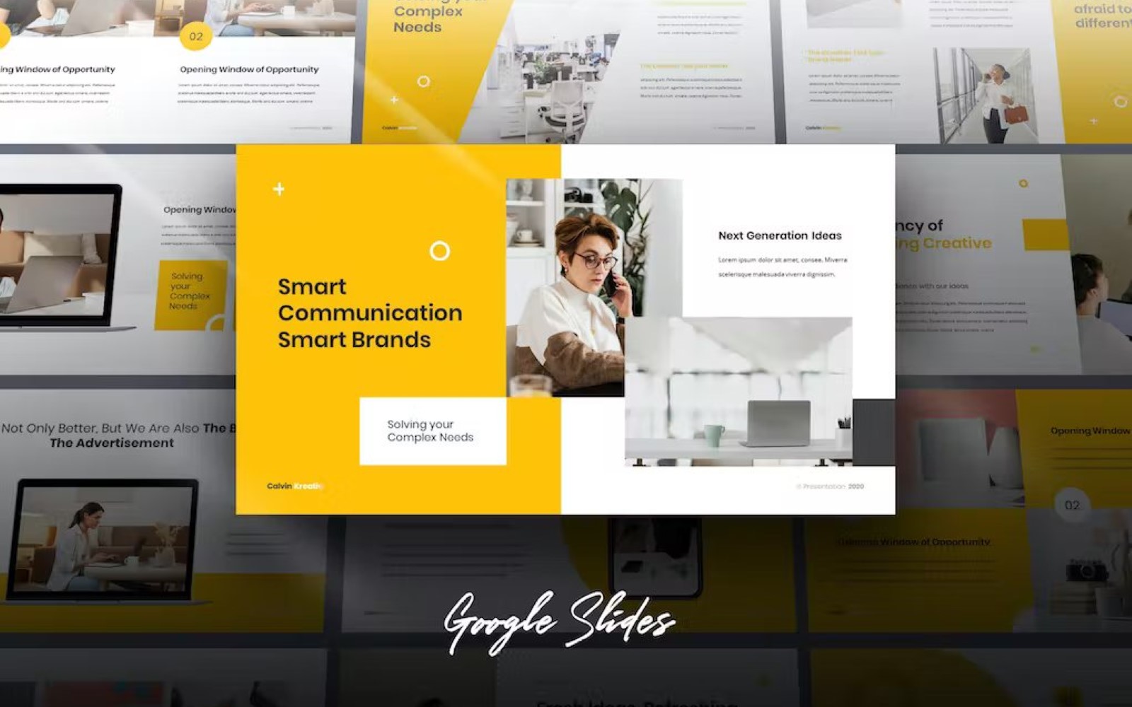 Calvin - Business Report Google Slides Template