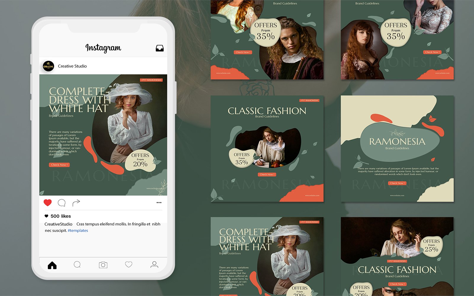 Fashion Ramonesia Instagram Post Template