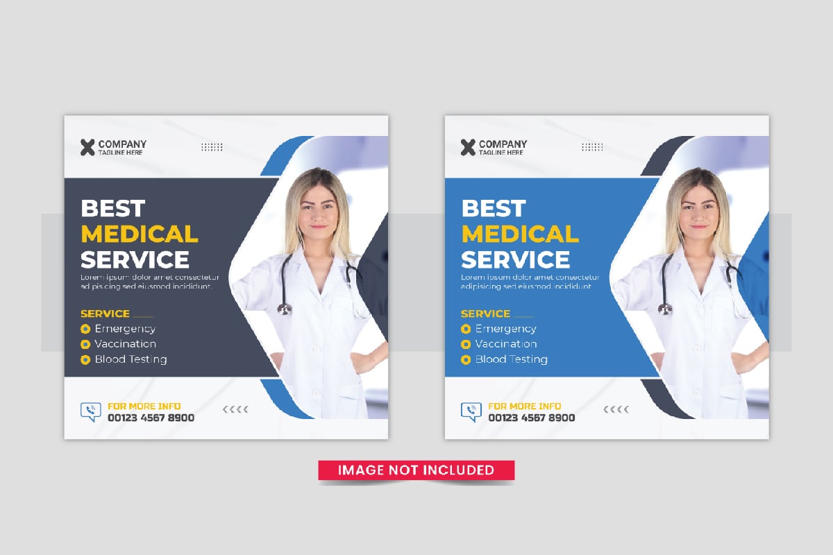 Medical or Healthcare Social Media post layout