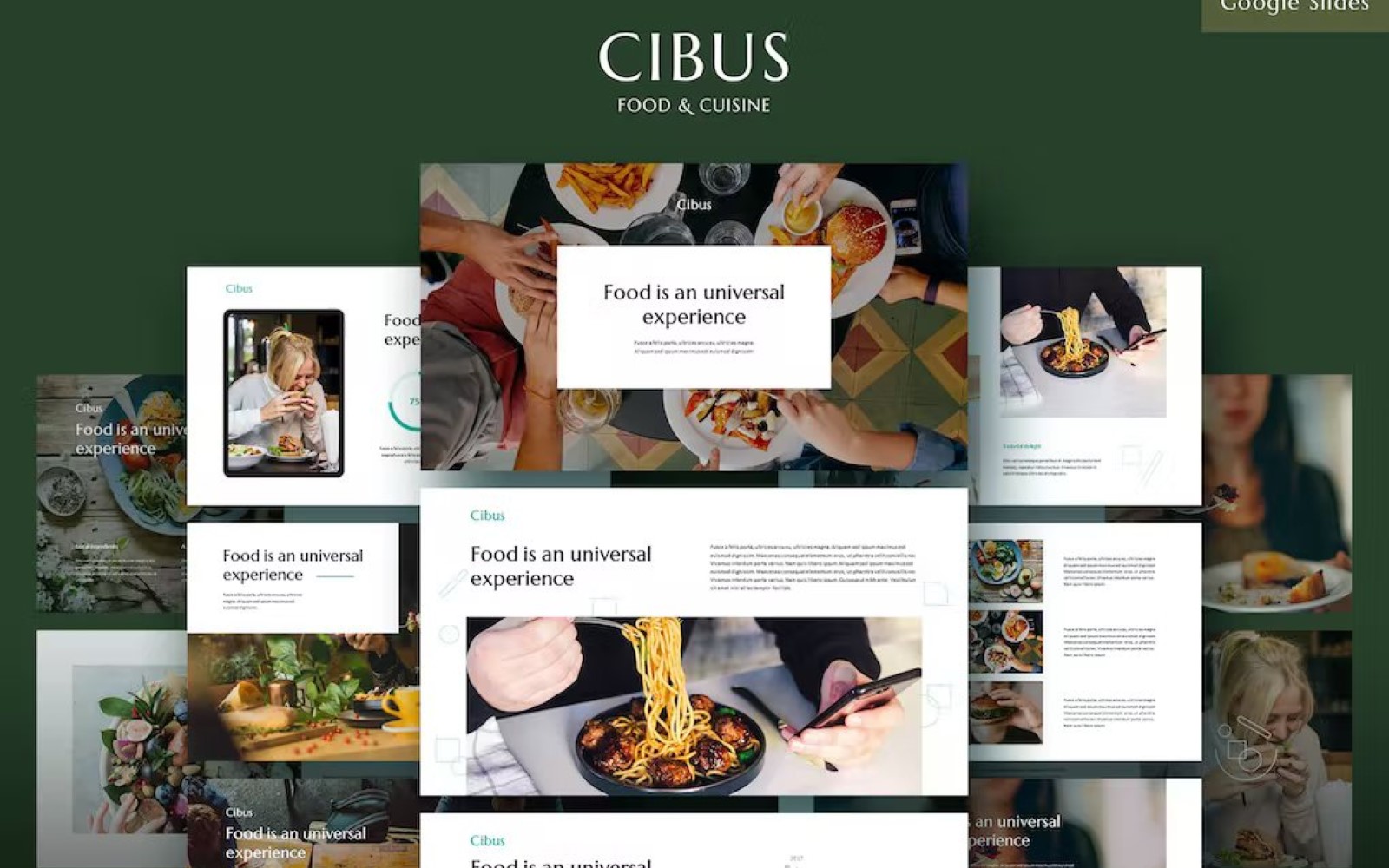 CIBUS - Culinary Theme Google Slides