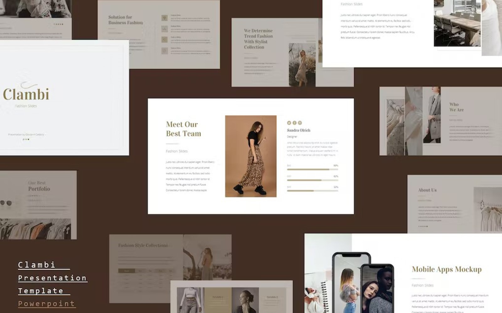 Clambi - Fashion Business Powerpoint Template