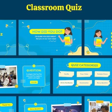 Classroom Quiz PowerPoint Templates 340412