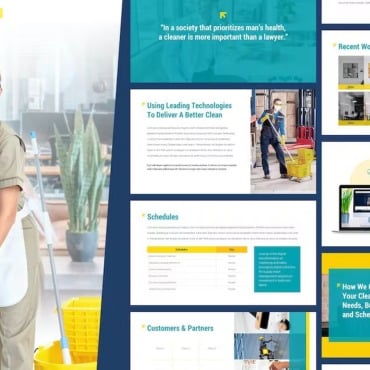 Service Clean PowerPoint Templates 340426