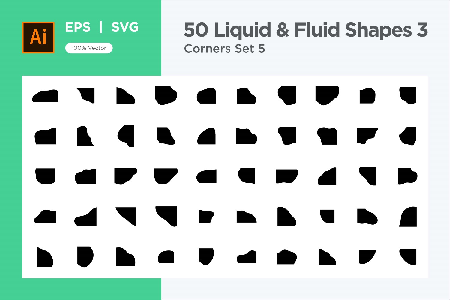 Fluid corner shape 50 Set V 5