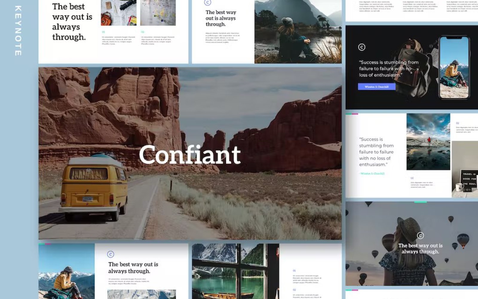 Confiant - Clean & Simple Keynote Template