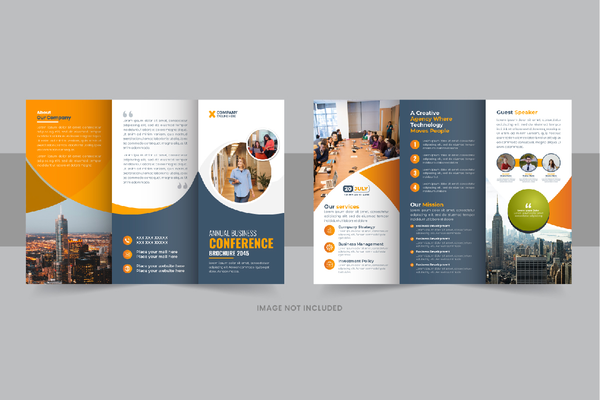 Business Conference Trifold Brochure