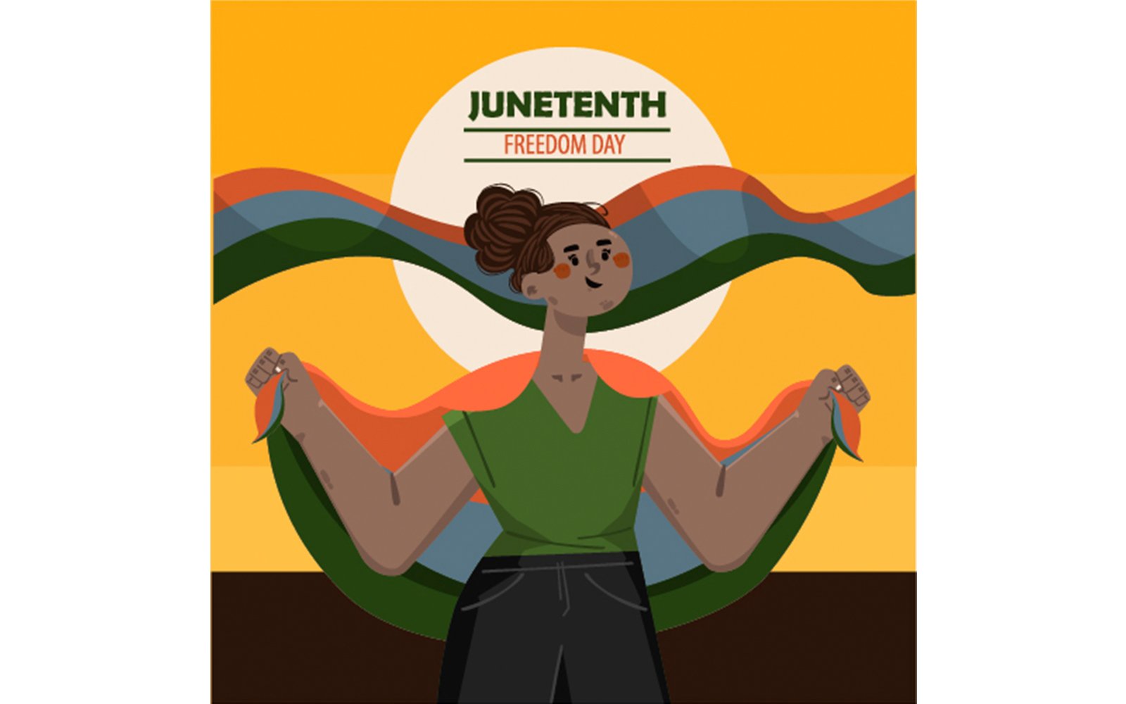 Hand Drawn Juneteenth Celebration Illustration