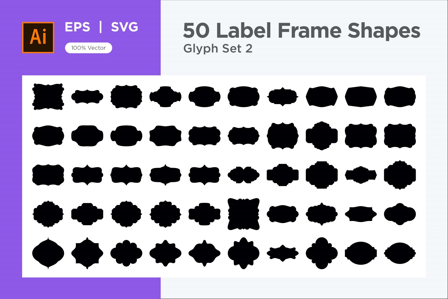 Label Frame Shape 50 Set V 2 sec 3