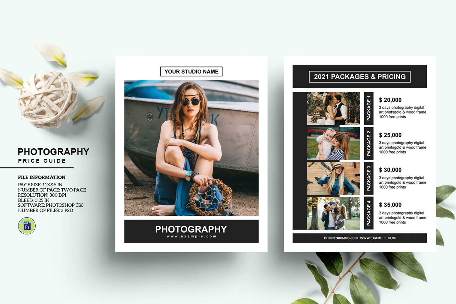 Photography Price List Flyer Template