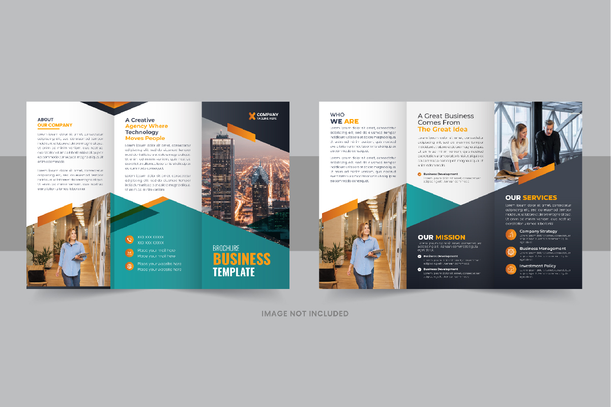 Healthcare or medical service trifold brochure