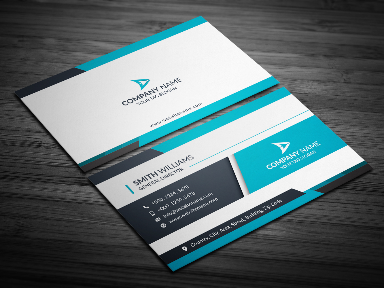 Modern and Minimalist Business Card Design - Corporate Identity Template V.01