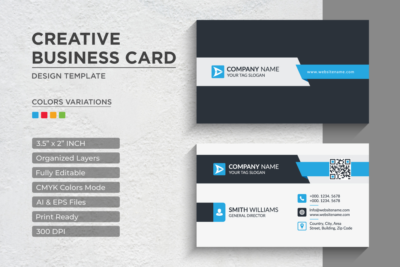 Modern Professional Business Cards - Corporate Identity Template V.011