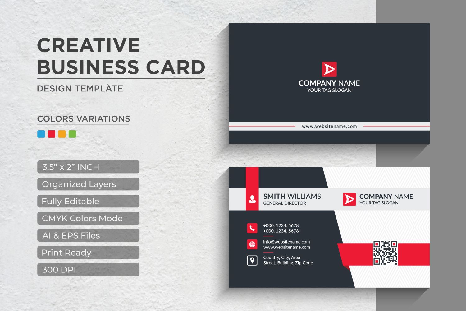 Modern and Creative Business Card Design - Corporate Identity Template V.03