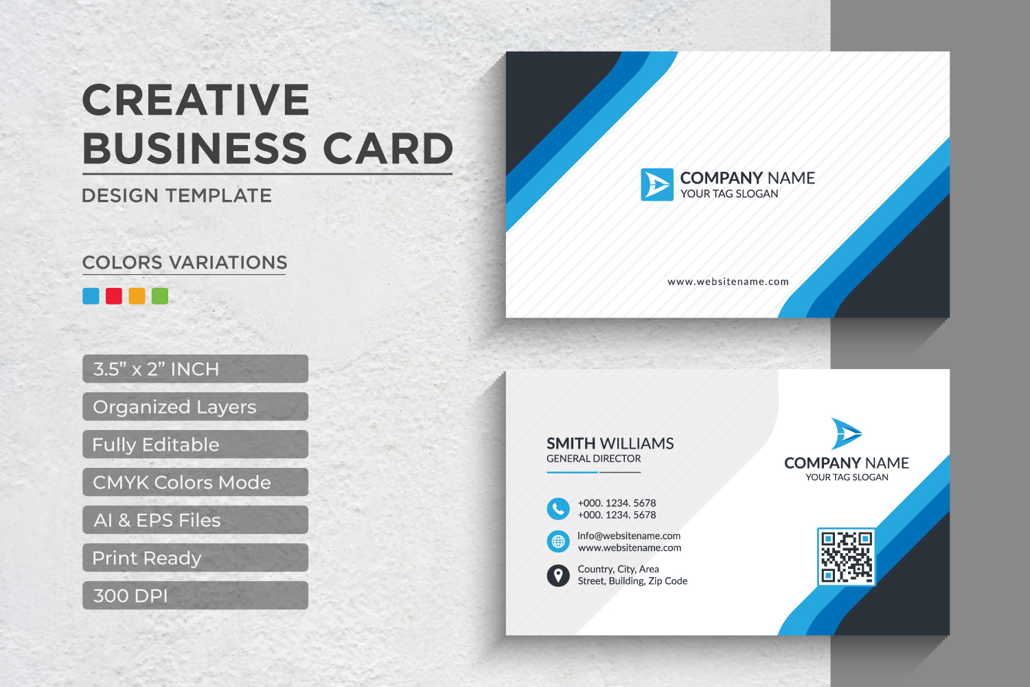 Modern and Creative Business Card Design - Corporate Identity Template V.014