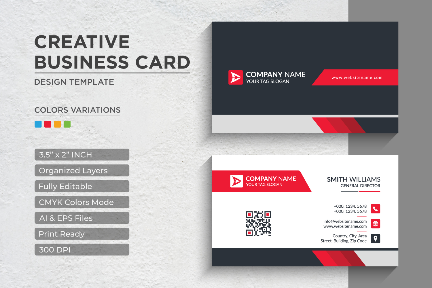 Professional Corporate Business Cards - Corporate Identity Template V.013