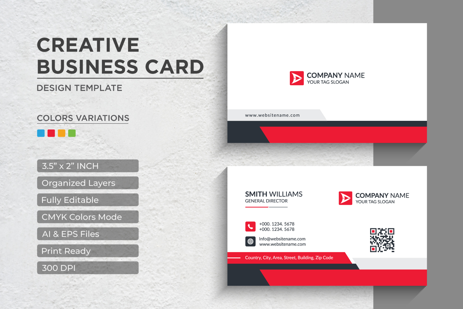 Modern Professional Business Cards - Corporate Identity Template V.012