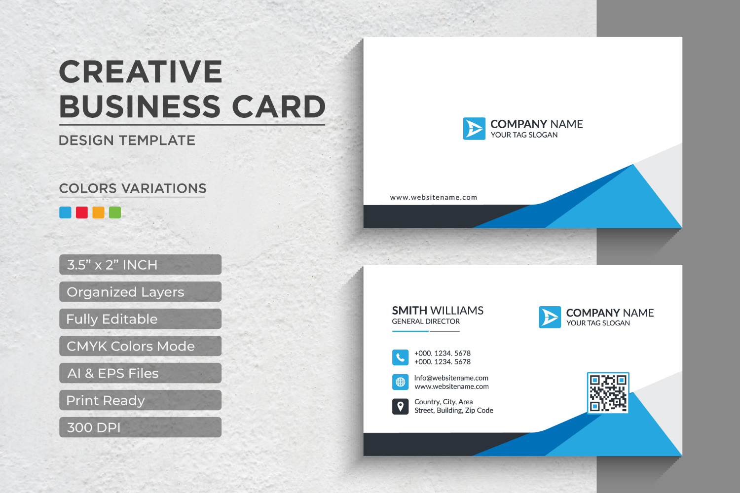 Modern Professional Business Cards - Corporate Identity Template V.027