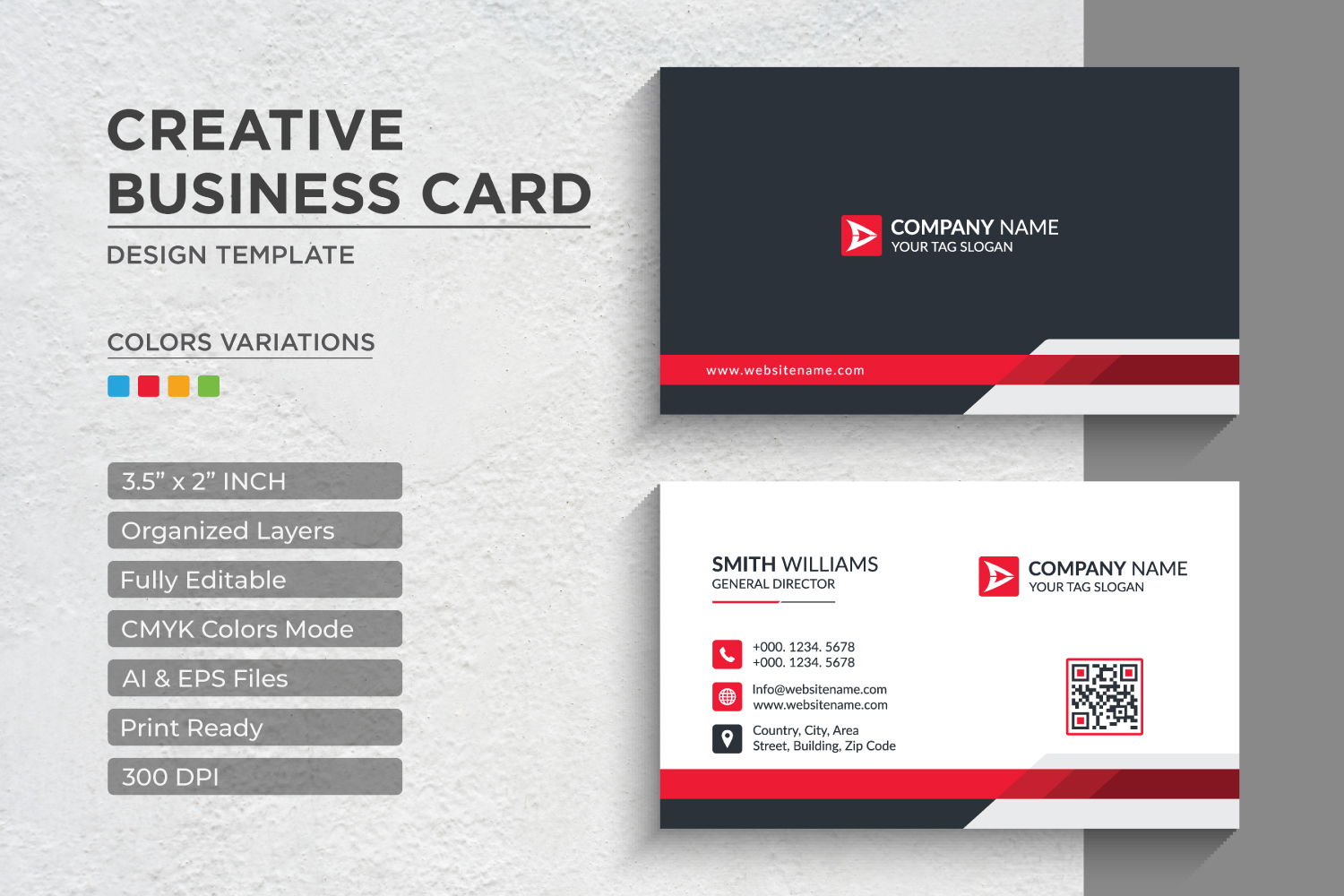 Modern Professional Business Cards - Corporate Identity Template V.028