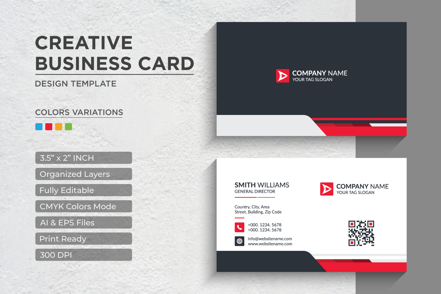 Modern and Creative Business Card Design - Corporate Identity Template V.030