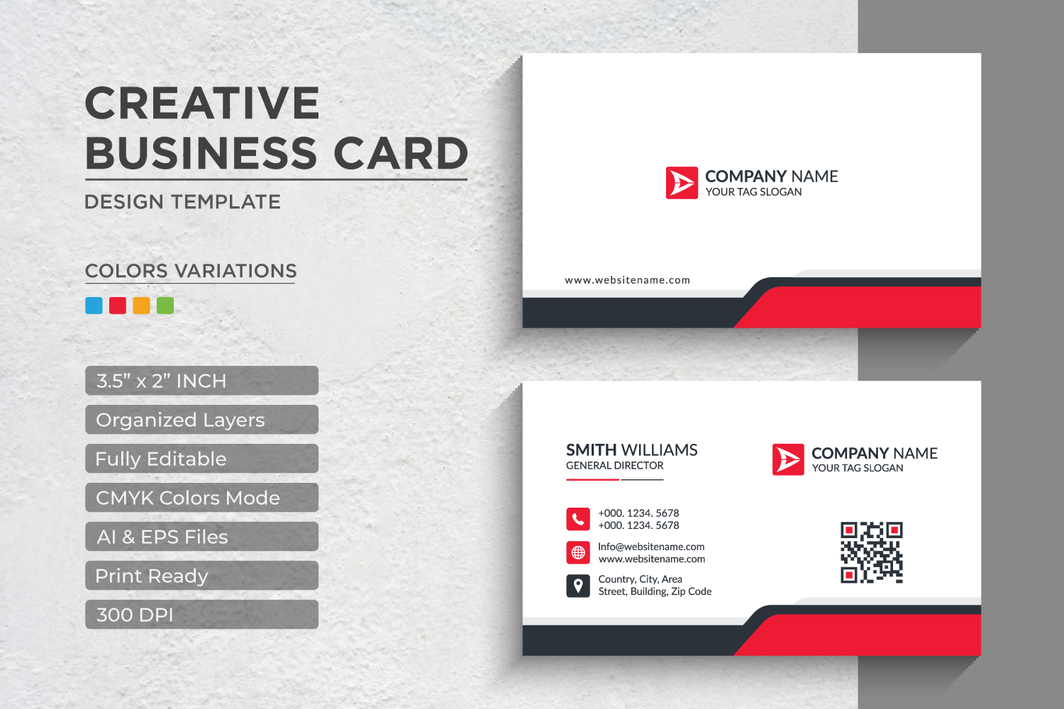 Modern and Creative Business Card Design - Corporate Identity Template V.031