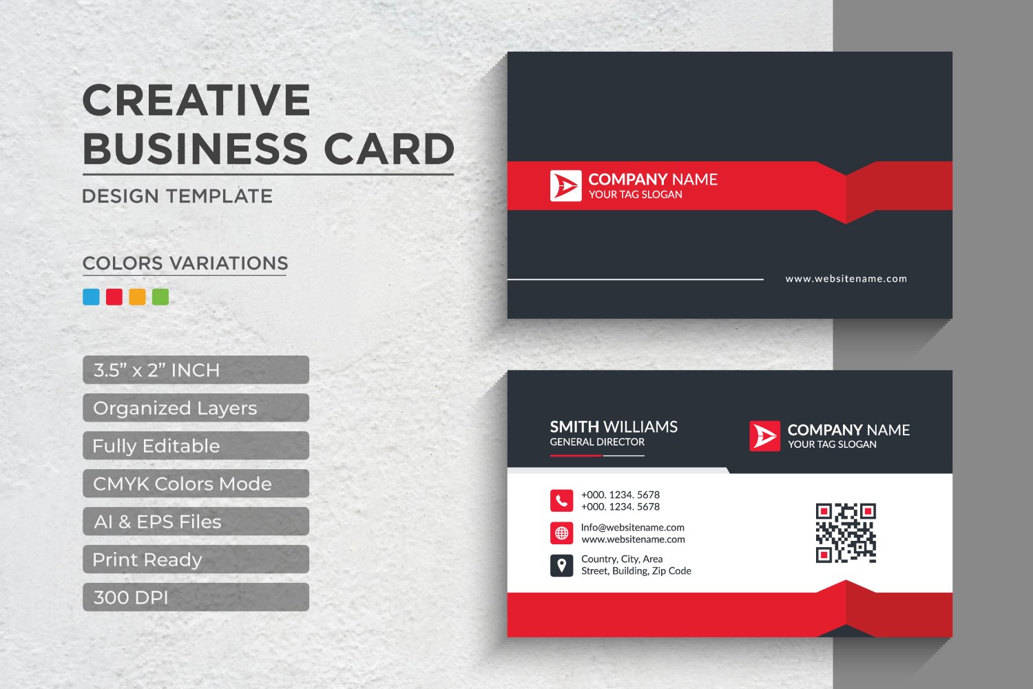 Modern and Creative Business Card Design - Corporate Identity Template V.032