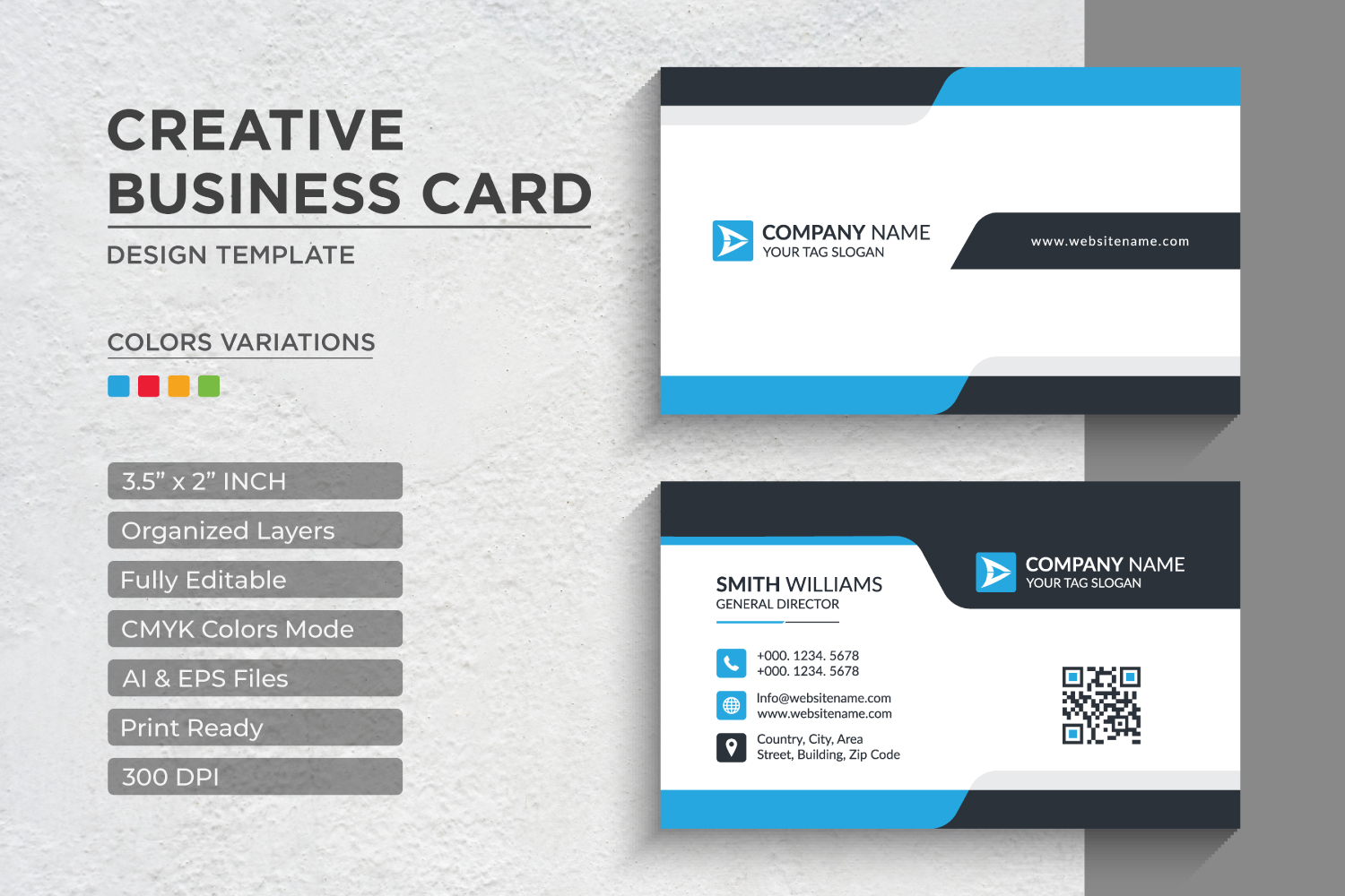 Modern and Creative Business Card Design - Corporate Identity Template V.033