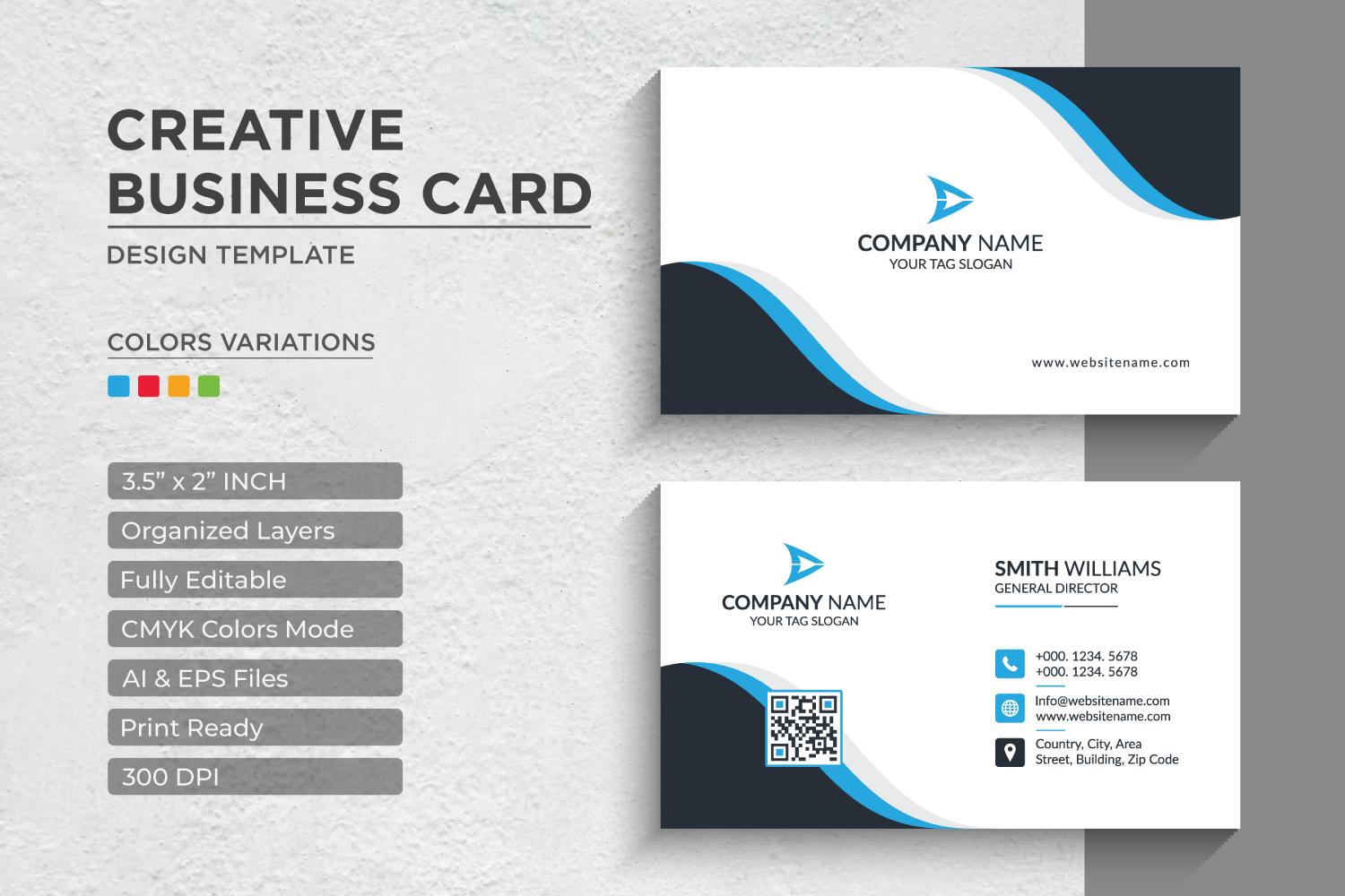 Modern and Creative Business Card Design - Corporate Identity Template V.016