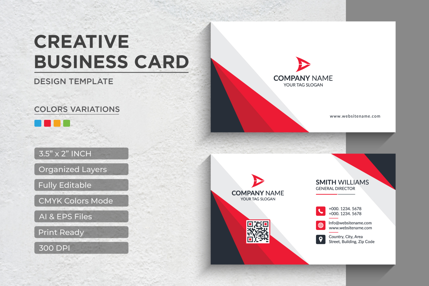 Modern and Creative Business Card Design - Corporate Identity Template V.017