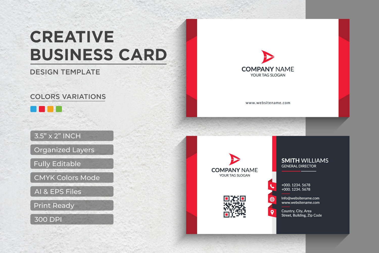 Modern and Creative Business Card Design - Corporate Identity Template V.019