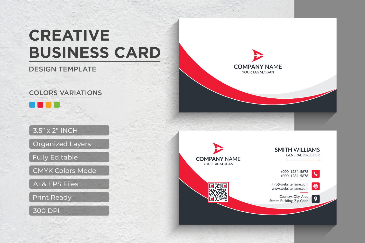 Modern and Creative Business Card Design - Corporate Identity Template V.039