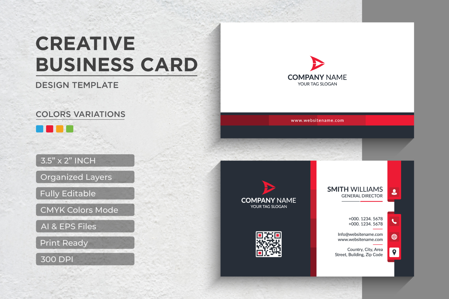 Modern and Creative Business Card Design - Corporate Identity Template V.063