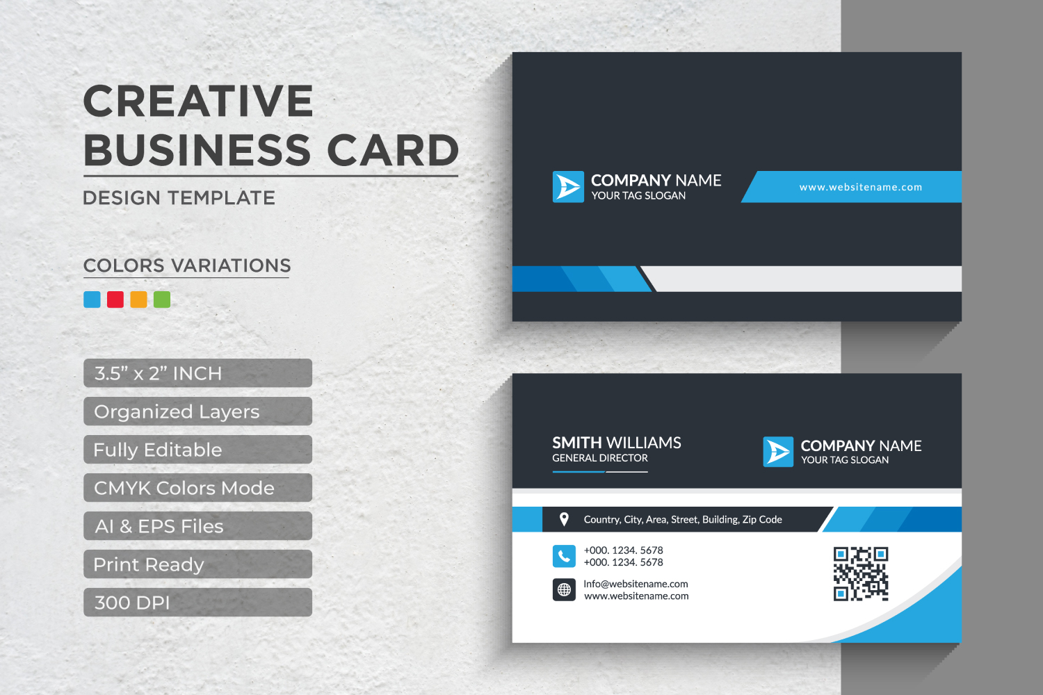 Modern and Creative Business Card Design - Corporate Identity Template V.079