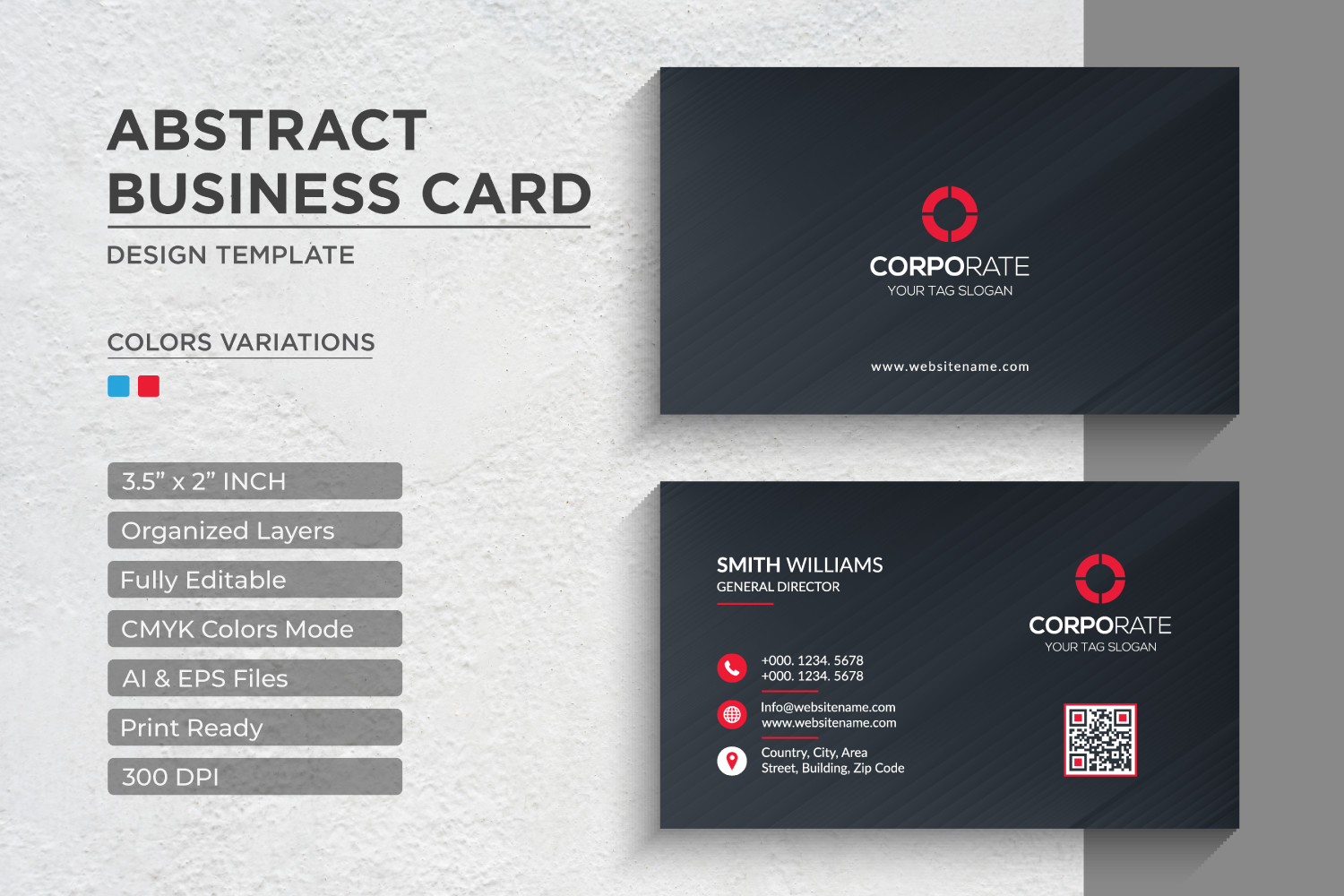 Modern and Creative Business Card Design - Corporate Identity Template V.072