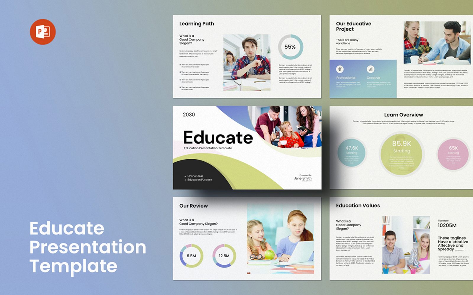 Educate PowerPoint Presentation Template