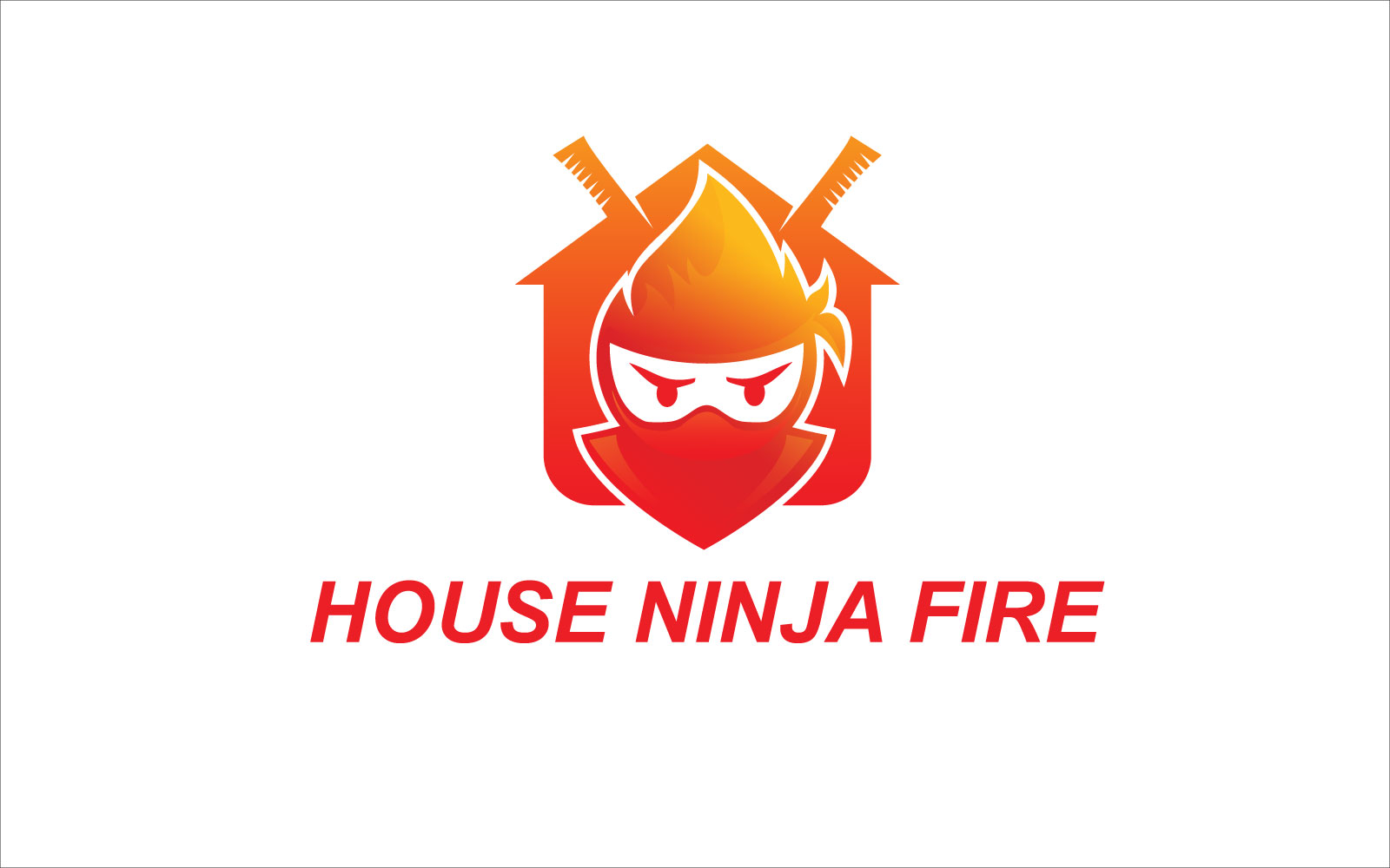 Logo House Ninja Fire Modern