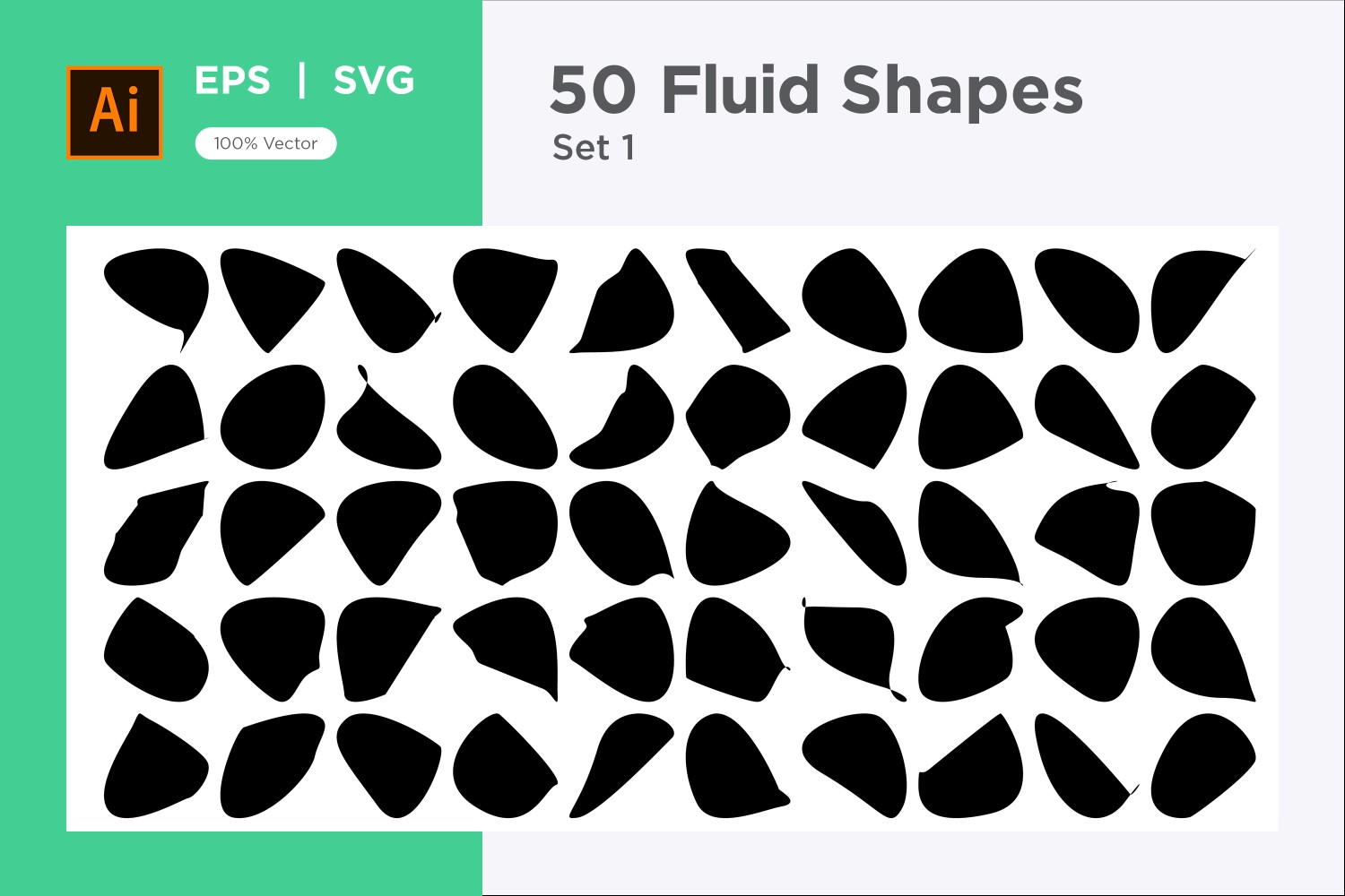 Abstract Fluid Shape 50 Set Vol 01