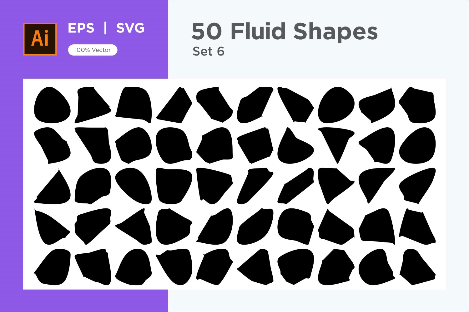 Abstract Fluid Shape 50 Set Vol 6