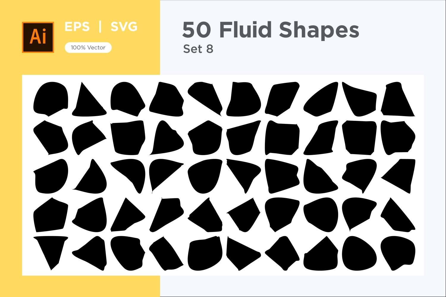 Abstract Fluid Shape 50 Set Vol 8