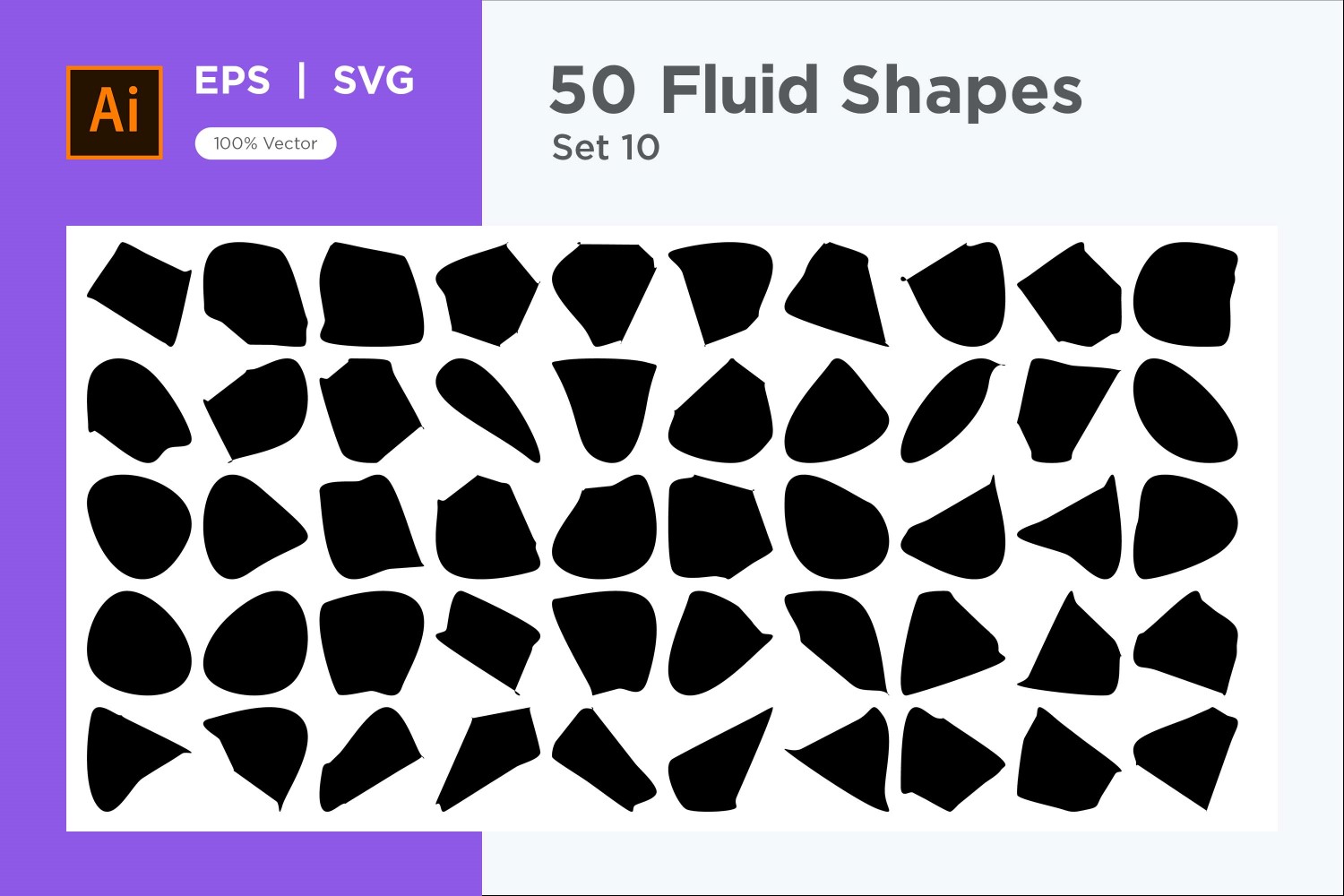 Abstract Fluid Shape 50 Set Vol 10