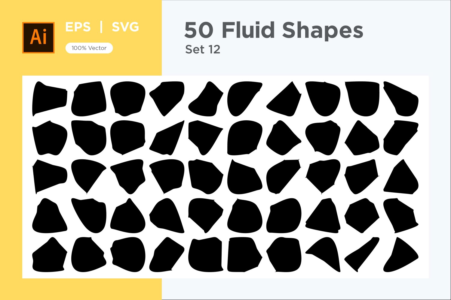 Abstract Fluid Shape 50 Set Vol 12