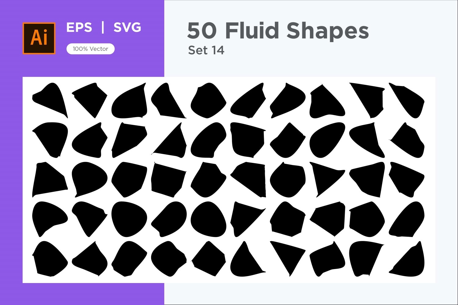 Abstract Fluid Shape 50 Set Vol 13