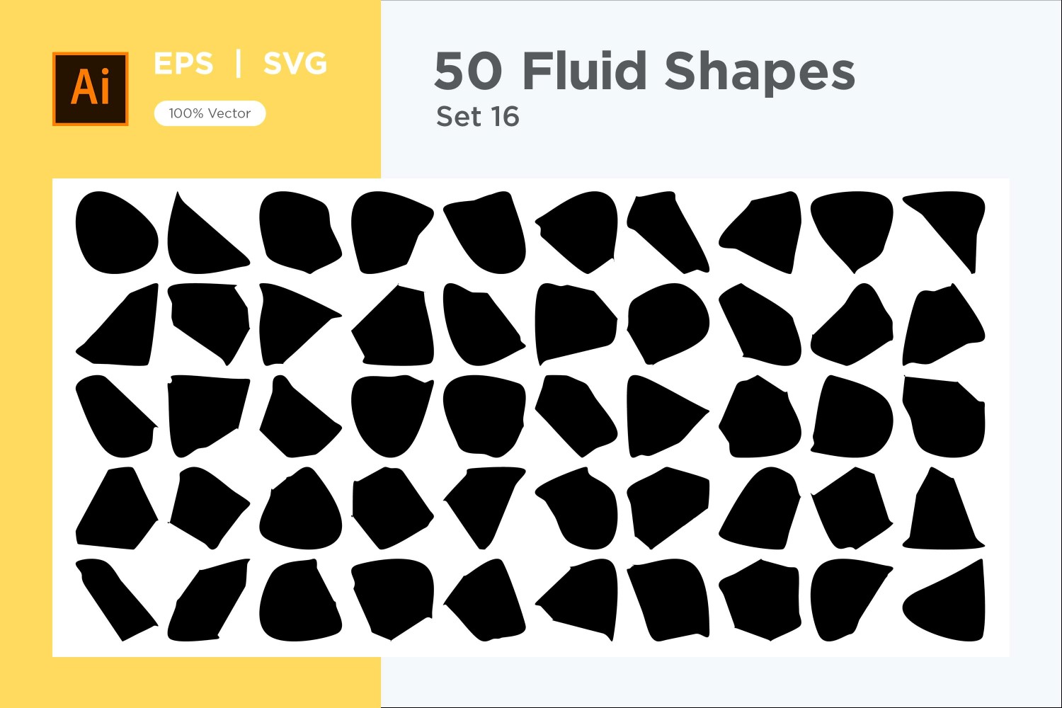 Abstract Fluid Shape 50 Set Vol 16