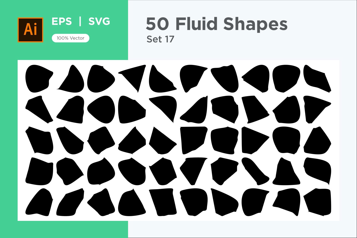 Abstract Fluid Shape 50 Set Vol17