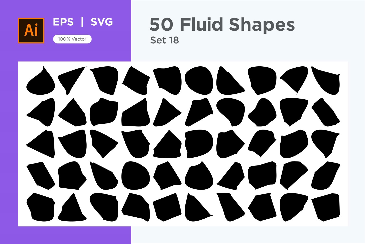 Abstract Fluid Shape 50 Set Vol 18