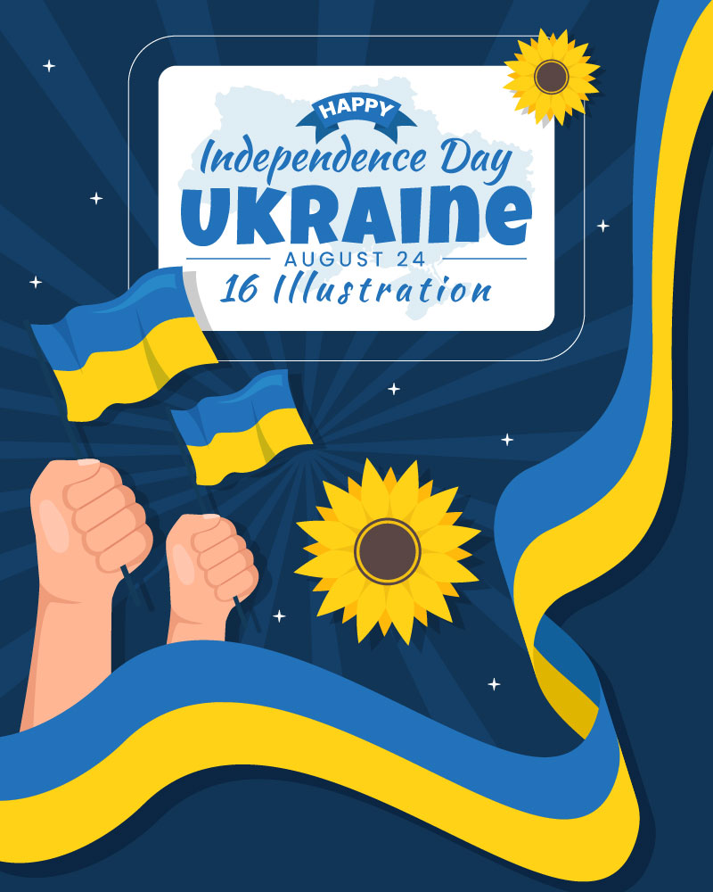 16 Ukraine Independence Day Illustration