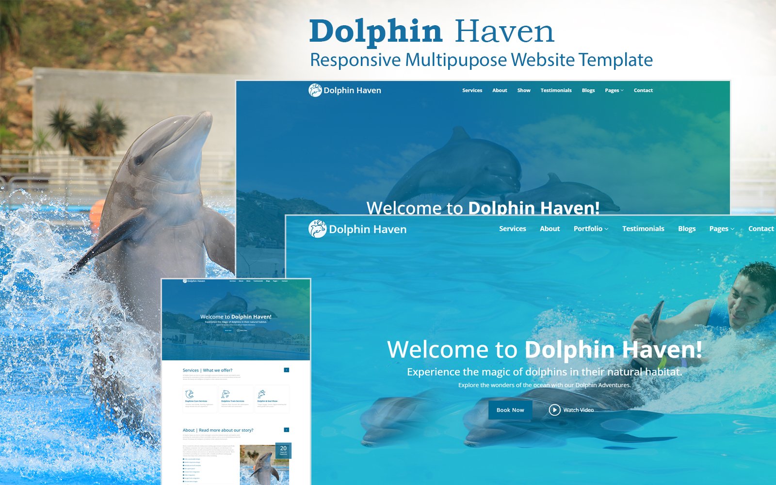 DolphinHaven - Animal & Pets Website Template