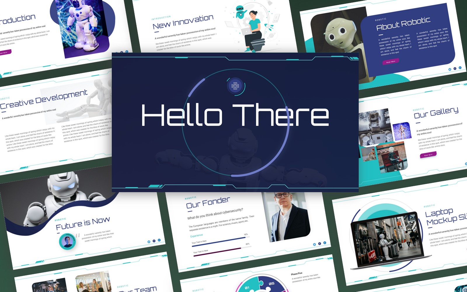 Robotic Technology PowerPoint Presentation Template