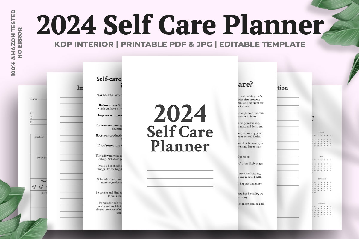 2024 Self Care Planner Kdp Interior