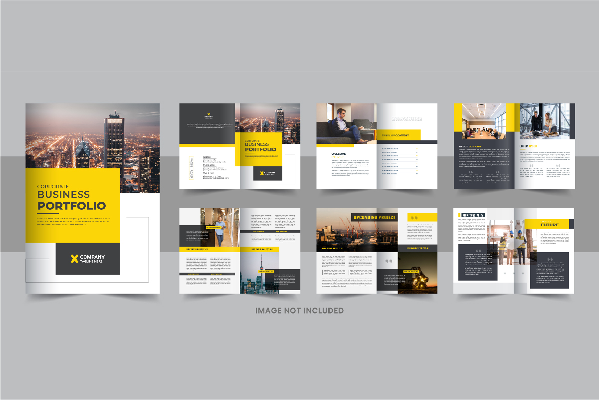 Company Profile Brochure, Corporate Identity design template