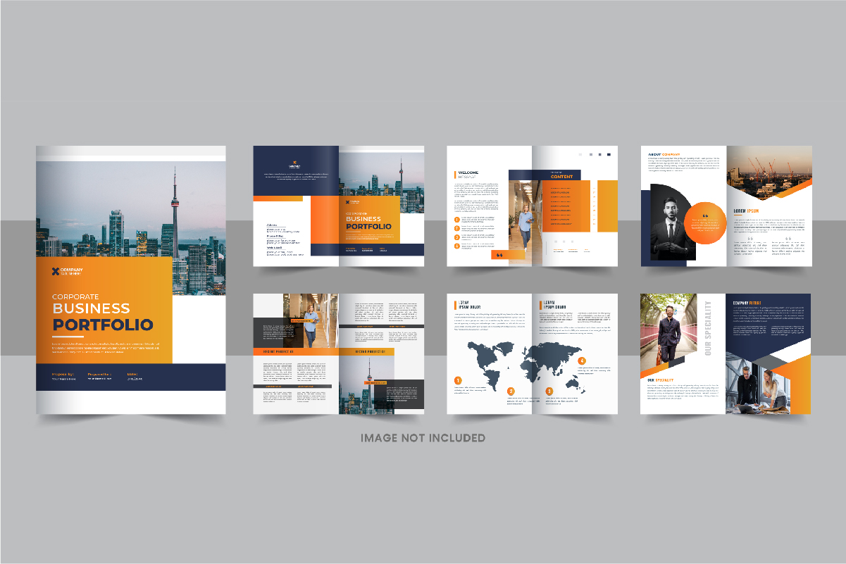 Company Profile Brochure, Corporate Identity template design